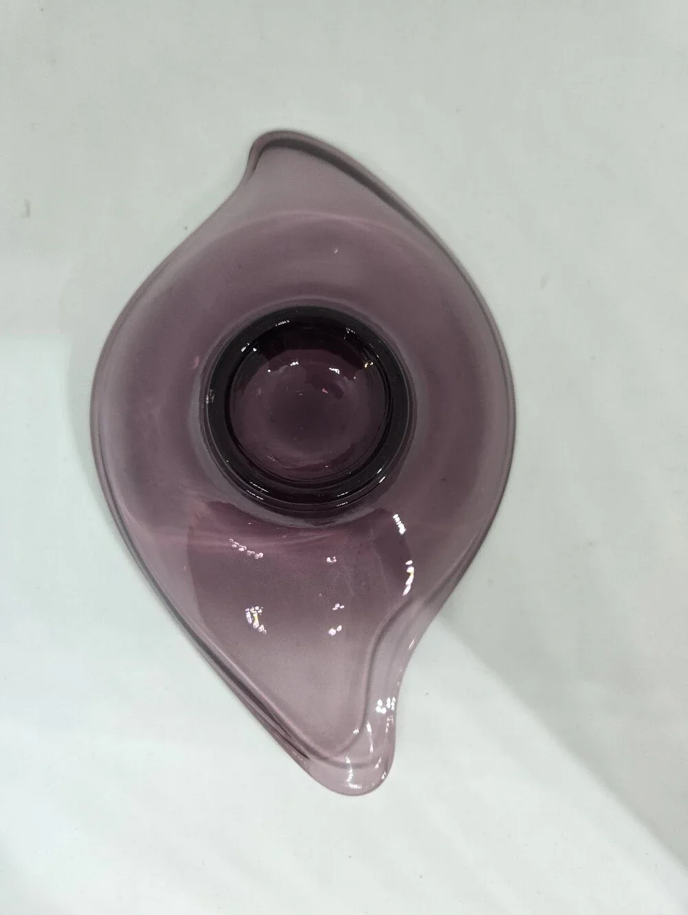 Vtg Viking Amethyst Epic Glass Console Bowl MCM
